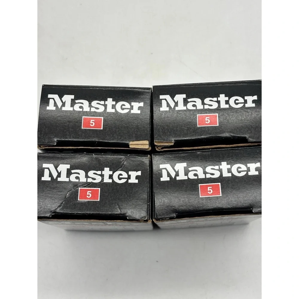 4 No 5 Master Locks Padlock Steel Body No Keys